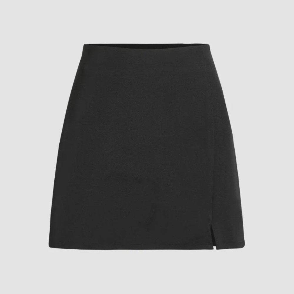 CIDER High Waist Black Skirt